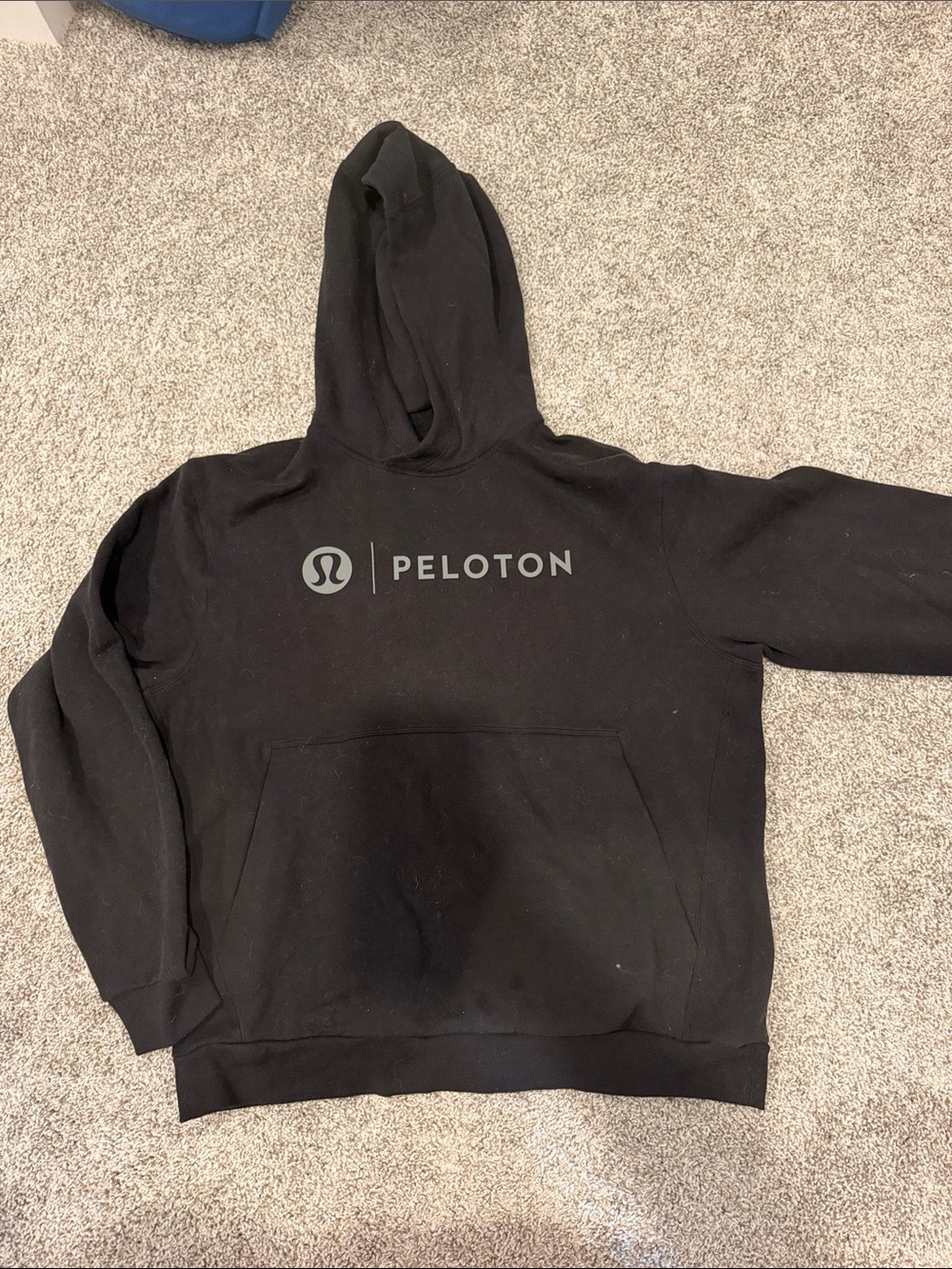 Peloton Women's Black Crewneck Hoodie Sweatshirt